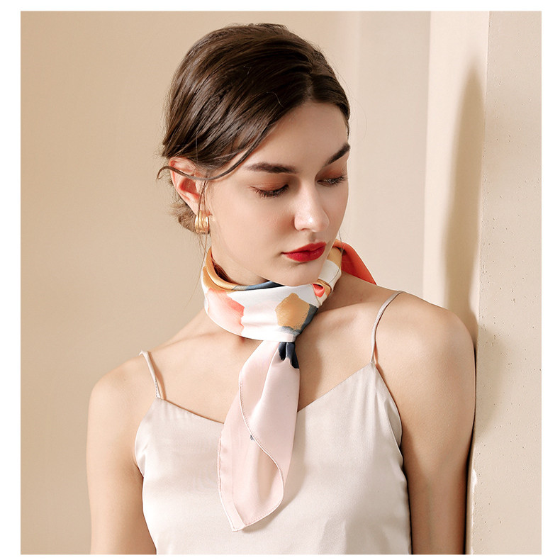 Dream point silk scarf womens Fashion Square Scarf bag silk scarf decoration wholesale