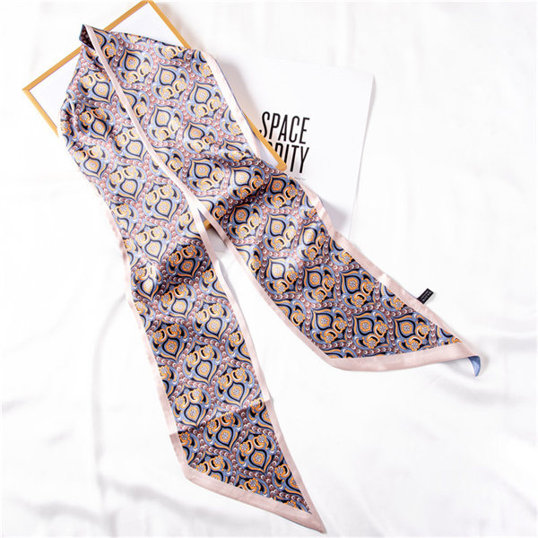 Small silk scarf wholesale printed hair band bandage sweet bag silk scarf