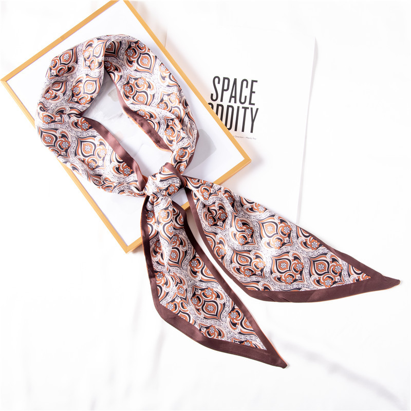 Small silk scarf wholesale printed hair band bandage sweet bag silk scarf