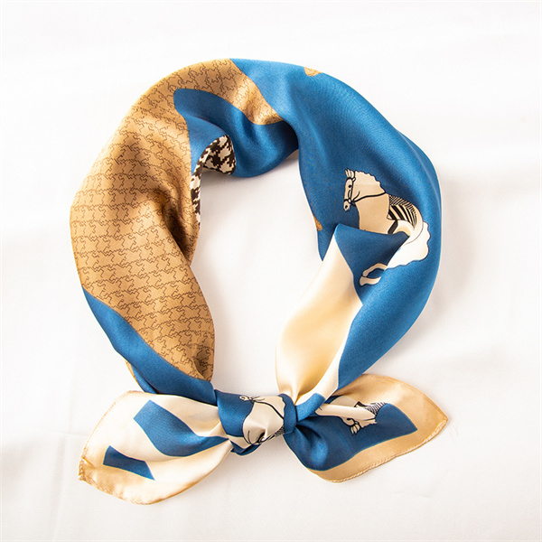 Imitation silk scarf female sweet print 70 square towel fashion bag decorative small square towel
