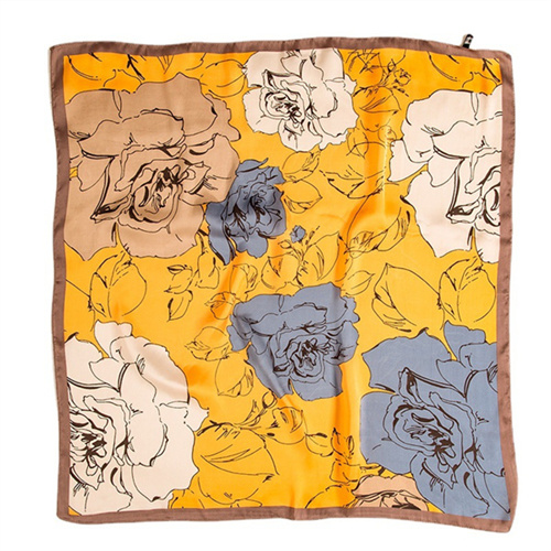 Imitation silk scarf 70 square scarf printed scarf wholesale