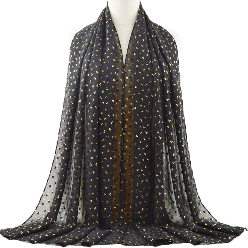 Pearl chiffon bronzing ball ball ladies scarf fashion long scarf shawl