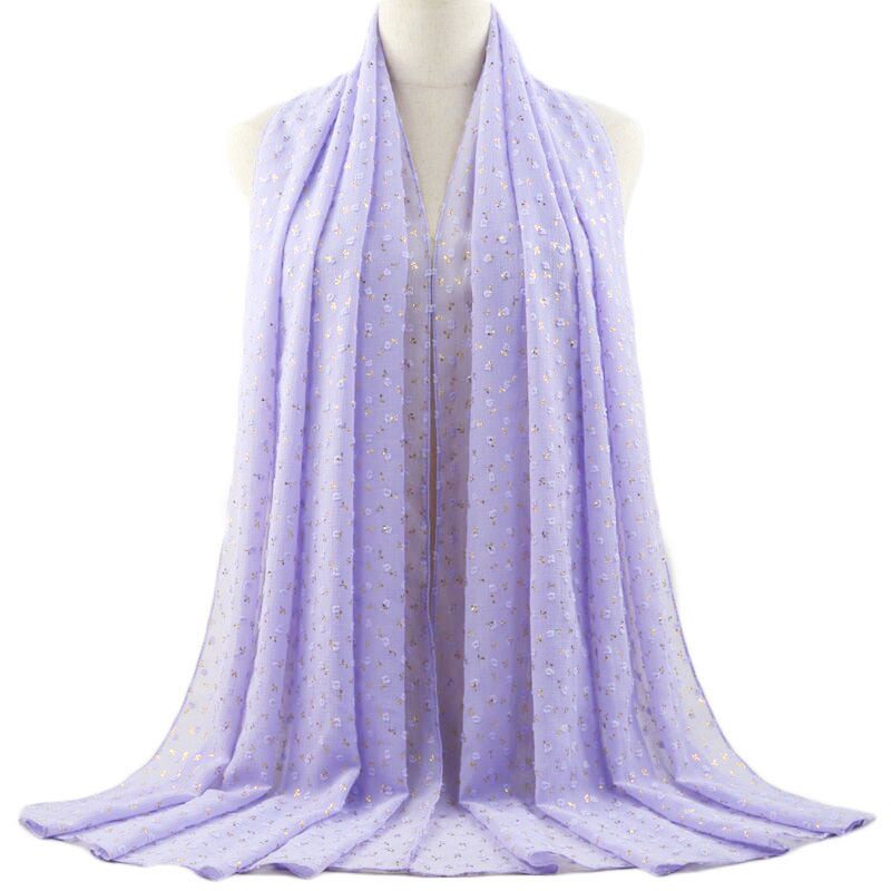 Pearl chiffon bronzing ball ball ladies scarf fashion long scarf shawl