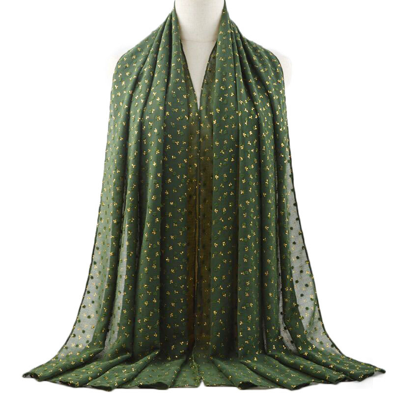 Pearl chiffon bronzing ball ball ladies scarf fashion long scarf shawl