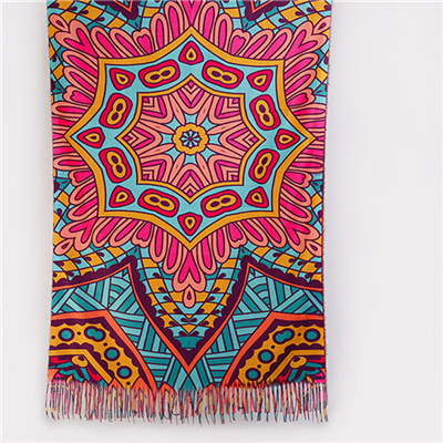 Imitation Cashmere Digital Printing Scarf Thickening Thermal Shawl Wholesale