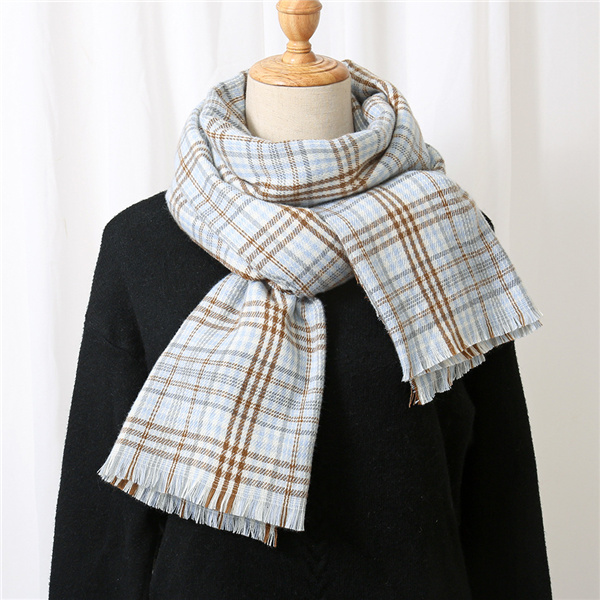 New fashion warm imitation cashmere scarf Japanese and Korean plaid scarf men and women long warm shawl