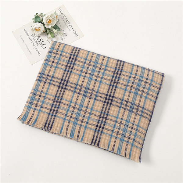 New fashion warm imitation cashmere scarf Japanese and Korean plaid scarf men and women long warm shawl