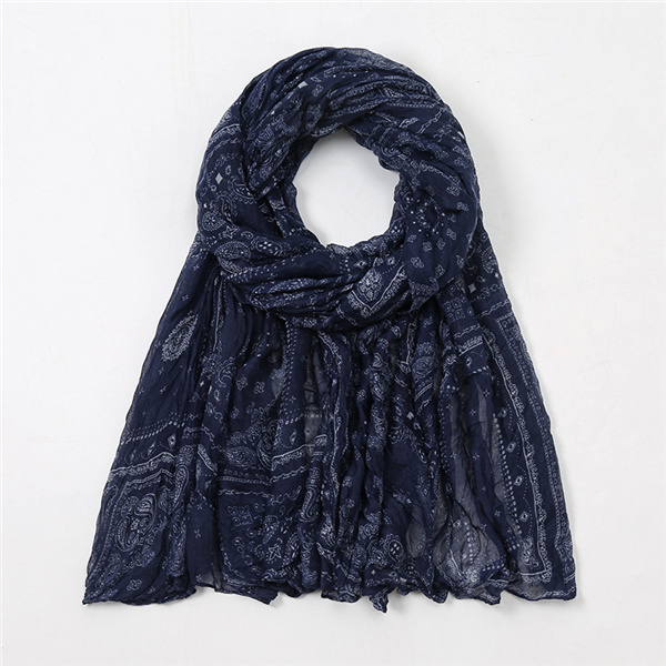 Retro fashion cashew flower print scarf bali yarn thermal shawl wholesale