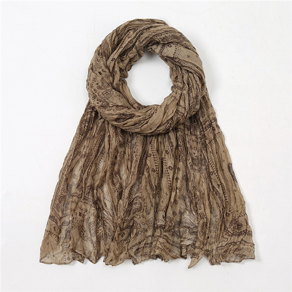 Retro fashion cashew flower print scarf bali yarn thermal shawl wholesale
