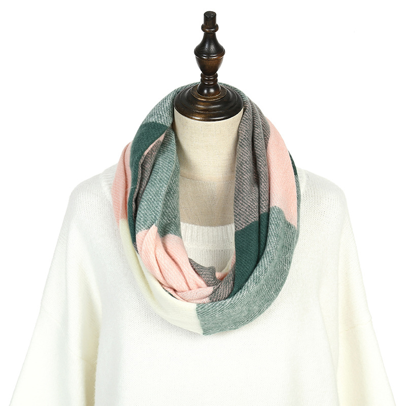 New warm scarf imitation cashmere soft and comfortable simple plaid ladies scarf