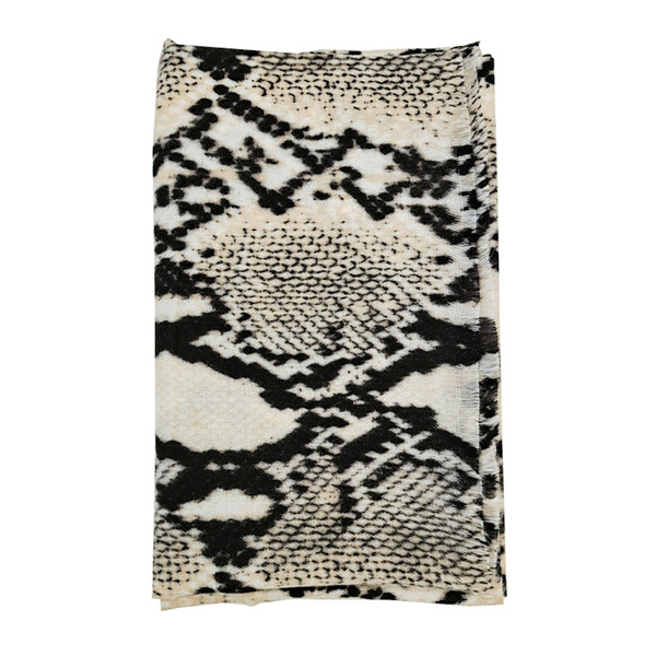 Classic leopard pattern warm scarf wholesale womens imitation cashmere fur edge shawl