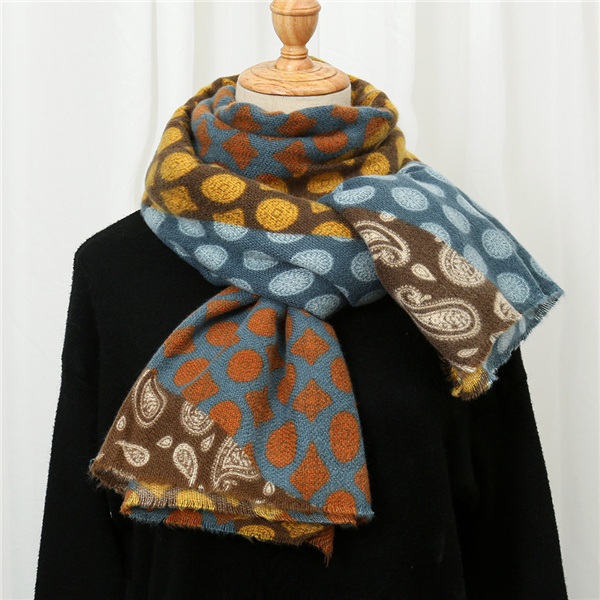 New cashew printing scarf womens cashmere scarf shawl wholesale