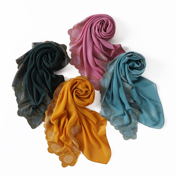 New sunscreen scarves chiffon summer style shawl scarf women diamond beach towel
