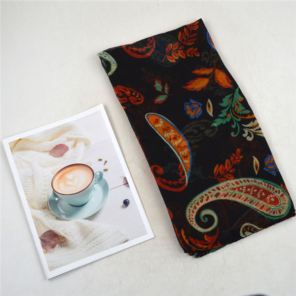 Wholesale of new cashew nut ethnic exotic printed scarves shawls and long scarves