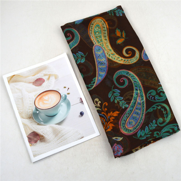 Wholesale of new cashew nut ethnic exotic printed scarves shawls and long scarves