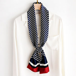 Small silk scarf for women versatile long scarf professional decorative scarf