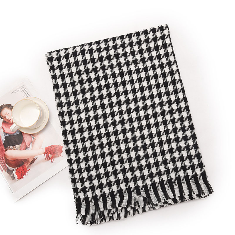 Cashmere plaid scarf ladies shawl square scarf wholesale factory direct sales