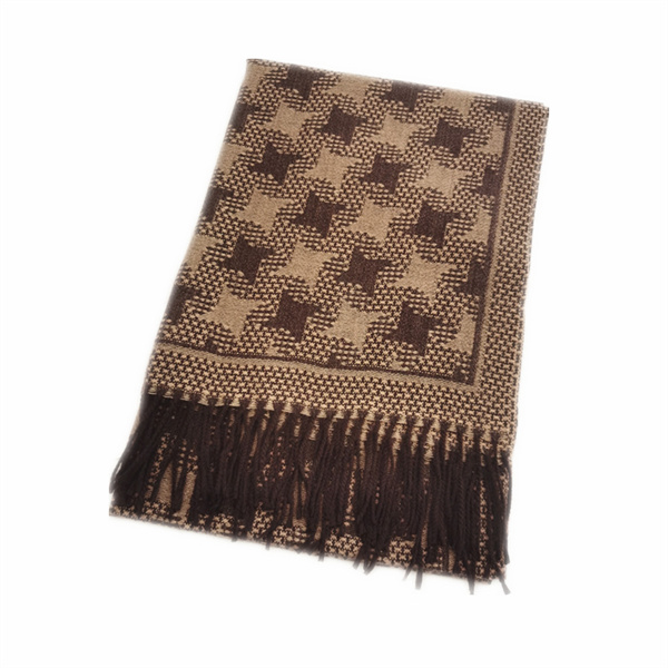 Autumn and winter new scarf imitation cashmere jacquard scarf womens shawl windmill grid scarf wholesale