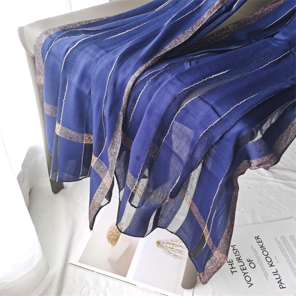 Silk scarf womens spring and autumn gold thread scarf womens cheongsam shawl bag headscarf wholesale