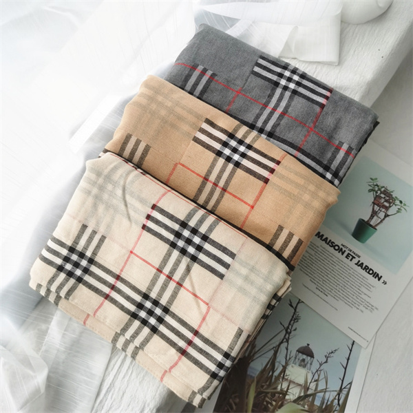 Double double sided plaid scarf new scarf ladies shawl classic versatile mens scarf wholesale