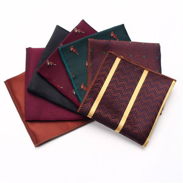 New mens suit pocket towel gentleman retro style fashion polyester silk handkerchief square scarf manufacturers wholesale