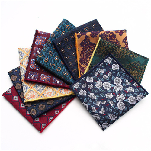 New mens suit pocket towel gentleman retro style fashion polyester silk handkerchief square scarf manufacturers wholesale