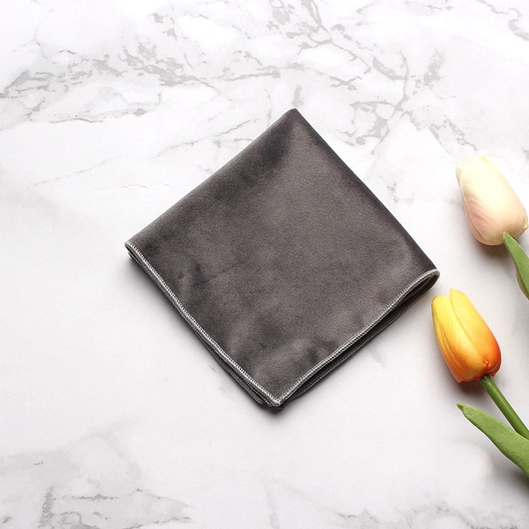 Stock velvet pocket scarf square scarf fashion mens dress accessories wedding party handkerchief manufacturers wholesale