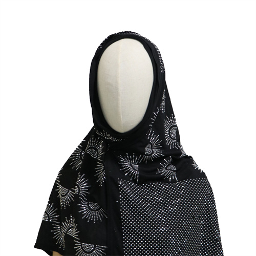 Diamond encrusted chiffon scarf headscarf cover headscarf wholesale bandana