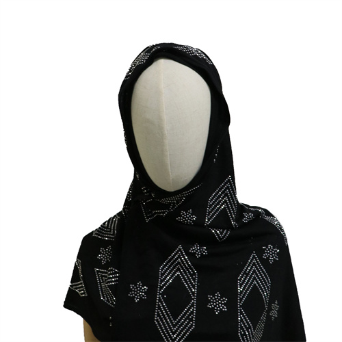 Diamond encrusted chiffon scarf headscarf cover headscarf wholesale bandana