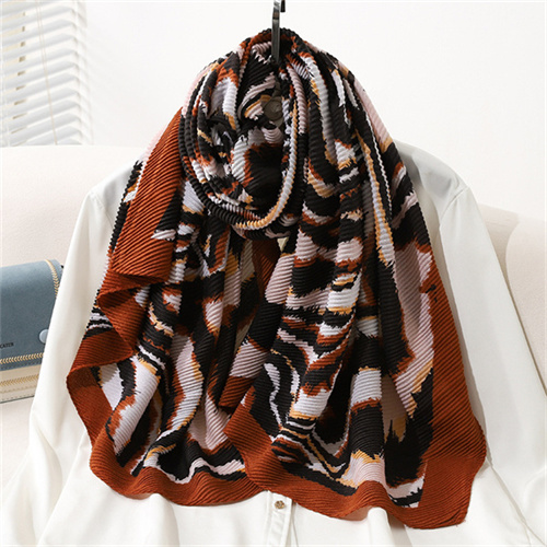 Cotton linen scarf creased womens Korean version versatile silk scarf warm fashion shawl neck dual purpose wholesale