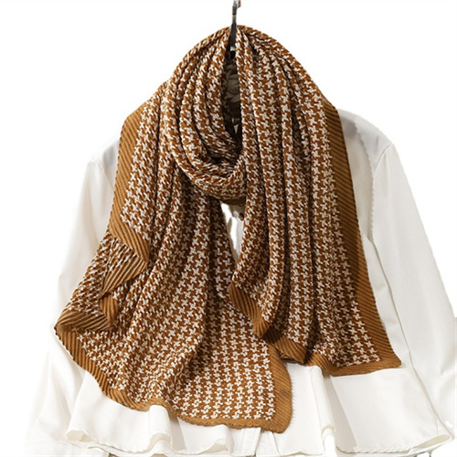 Cotton linen scarf creased womens Korean version versatile silk scarf warm fashion shawl neck dual purpose wholesale