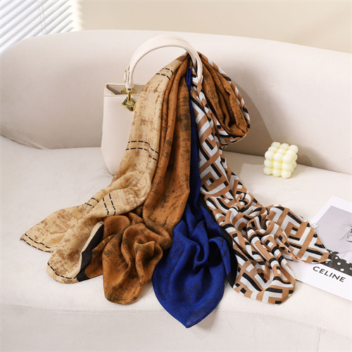New air conditioning shawl cotton and linen panels atmospheric fashionable versatile light and breathable scarf shawl