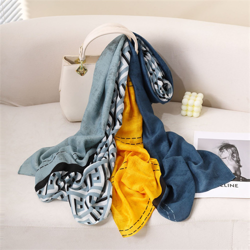 New air conditioning shawl cotton and linen panels atmospheric fashionable versatile light and breathable scarf shawl