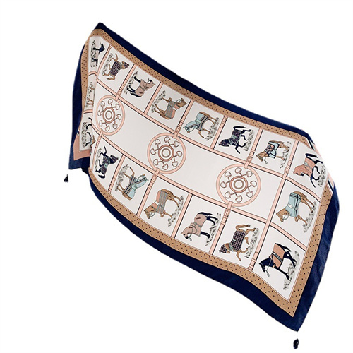 New explosive Internet celebrity thickened retro ethnic style sunscreen shawl versatile cotton linen scarf woman