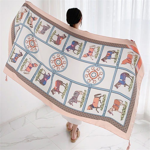 New explosive Internet celebrity thickened retro ethnic style sunscreen shawl versatile cotton linen scarf woman