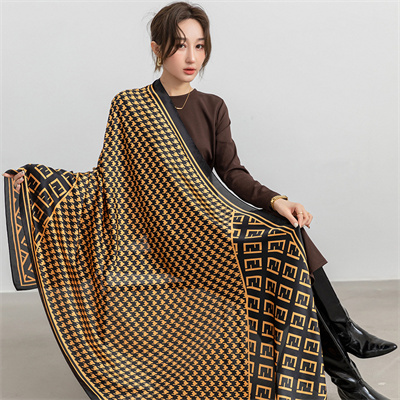 New beautiful brocade imitation silk feel soft hand to take photos travel scarf wholesale