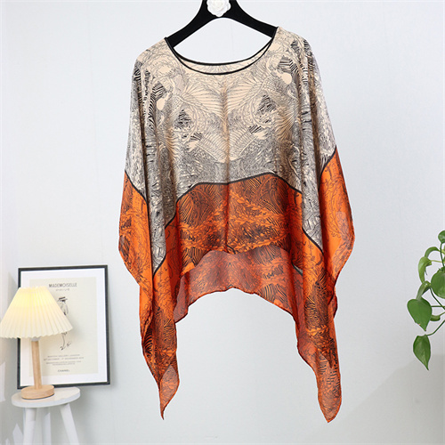 New imitation silk pullover sunscreen scarf shawl womens wholesale