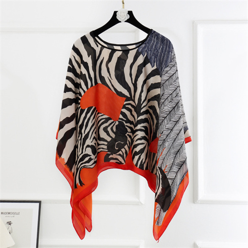 New imitation silk pullover sunscreen scarf shawl womens wholesale