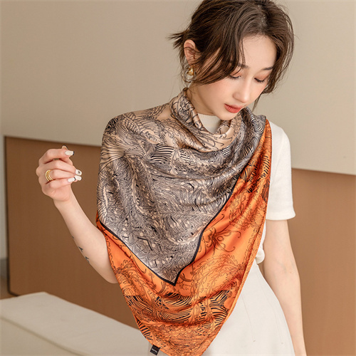 110x110 big square scarf beautiful damask new travel sun protection shawl scarf scarf scarf woman