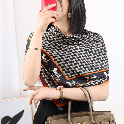 110x110 big square scarf beautiful damask new travel sun protection shawl scarf scarf scarf woman