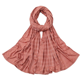 Houndstooth monochrome threaded cotton ladies bandana solid color fashion all season versatile shawl scarf