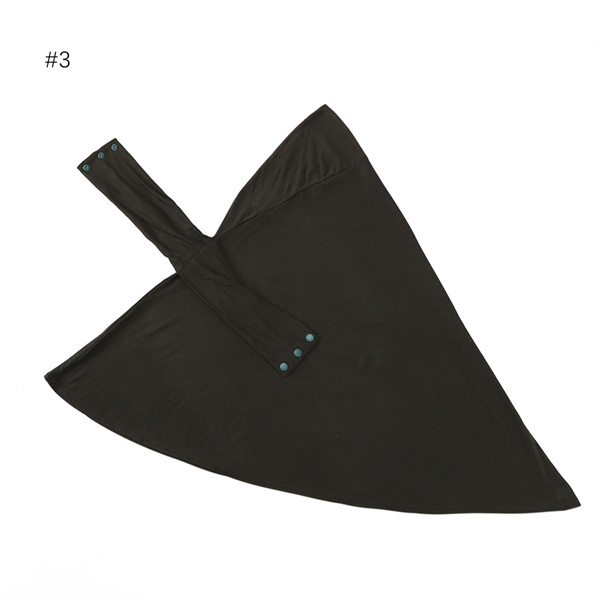 New lace up buttons to adjust high elasticity solid color bottomed hat ethnic hat neck scarf