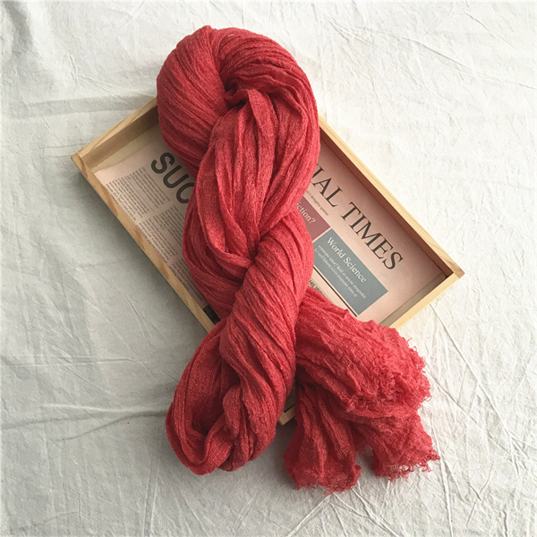 Cotton and linen scarf womens literature and art openwork solid color scarf soft air conditioning shawl wholesale