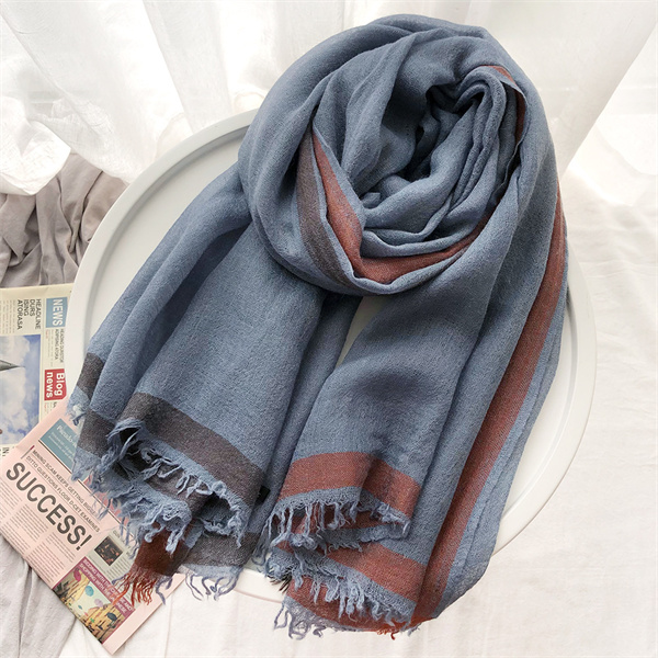 Thin wool scarf womens silk scarf Korean version border solid color scarf wool shawl wholesale