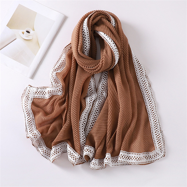 New cotton and linen bandana lace embossed scarf scarf scarf wholesale