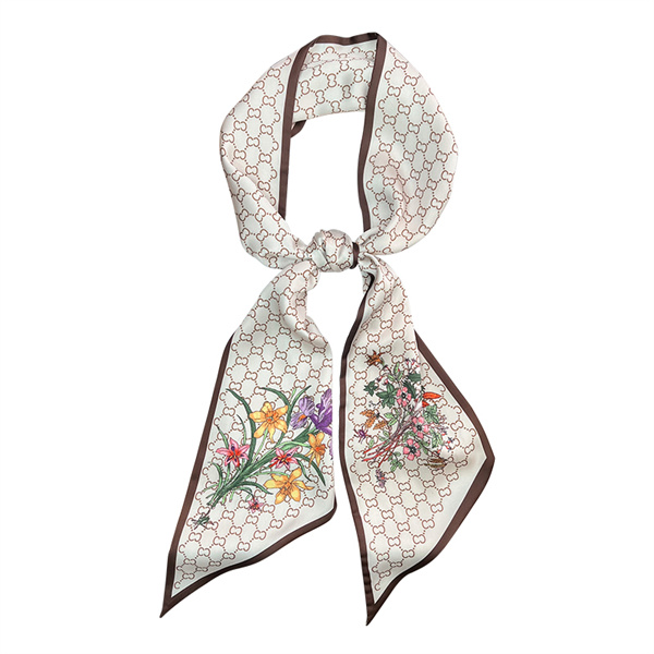 Long strip small silk scarf womens beveled scarf thin style tie hairband streamer wholesale