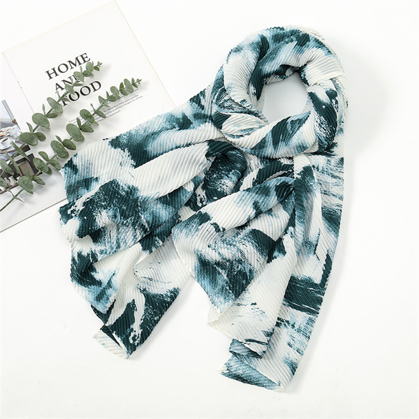 New tie dye cotton linen soft scarf women wrinkled fashion shawl wholesale