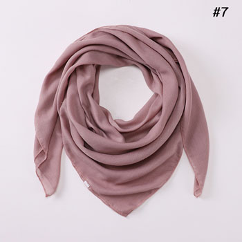 New monochrome big square scarf cotton linen feel ladies casual headscarf wholesale