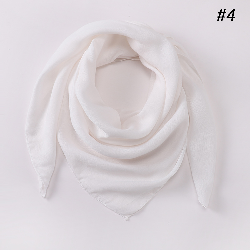 New monochrome big square scarf cotton linen feel ladies casual headscarf wholesale