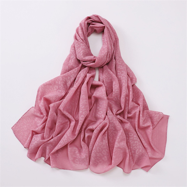 New pearl chiffon leopard embossed scarf Hui scarf wholesale